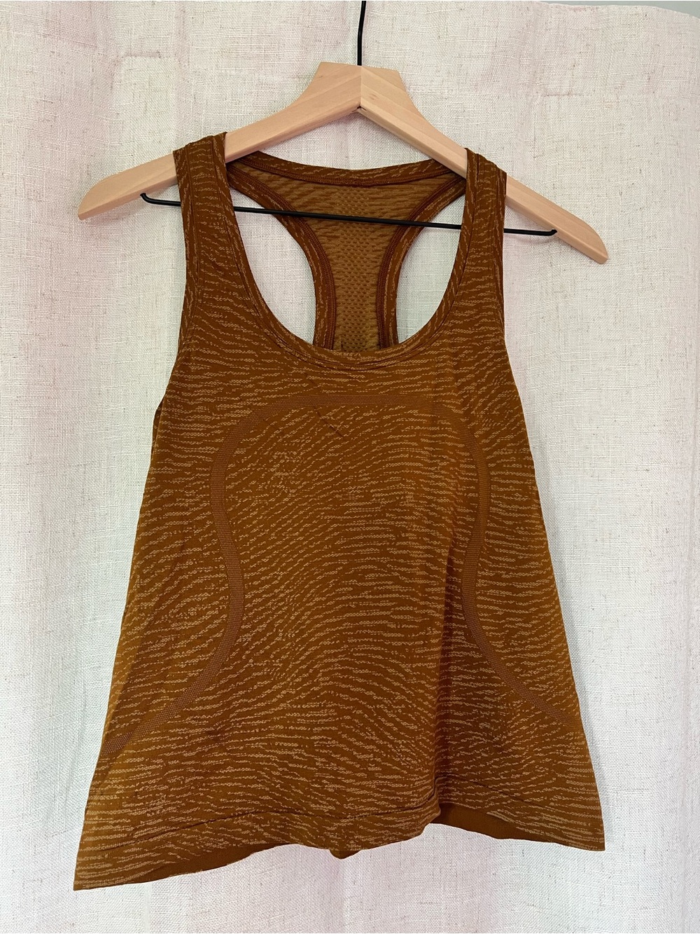 lululemon athletica Racerback Tank Top in Rust Brown